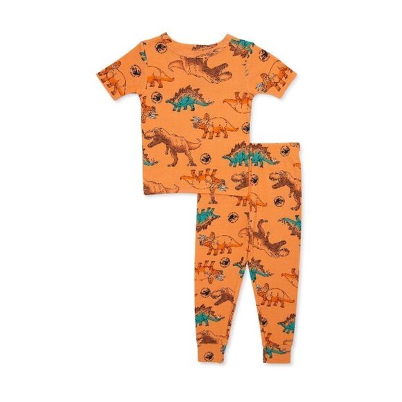 Batman & Dinosaur Snug Fit Short Sleeve Pajamas 2, 2-Piece Sets Size 12M - Picture 8 of 13